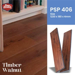 Lantai SPC PSP406 Timber Walnut
